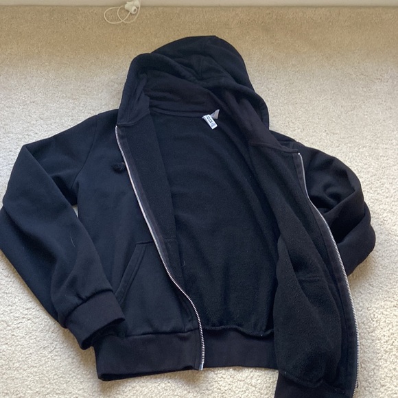 black zip up hoodie - Picture 2 of 3
